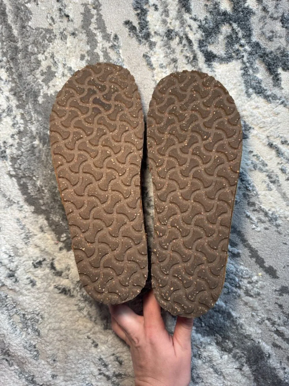 Birkenstock Utti Loafers in Mink Suede with White Contrast Stitching